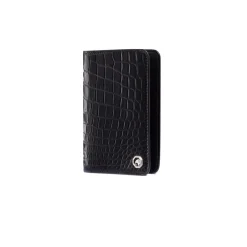 Cheap Handmade Crocodile And Calfskin Leather Wallet Small Leather Goods