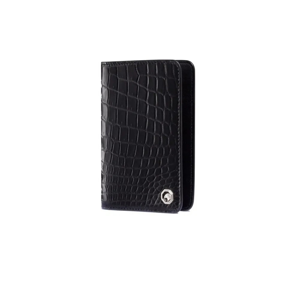 Cheap Handmade Crocodile And Calfskin Leather Wallet Small Leather Goods