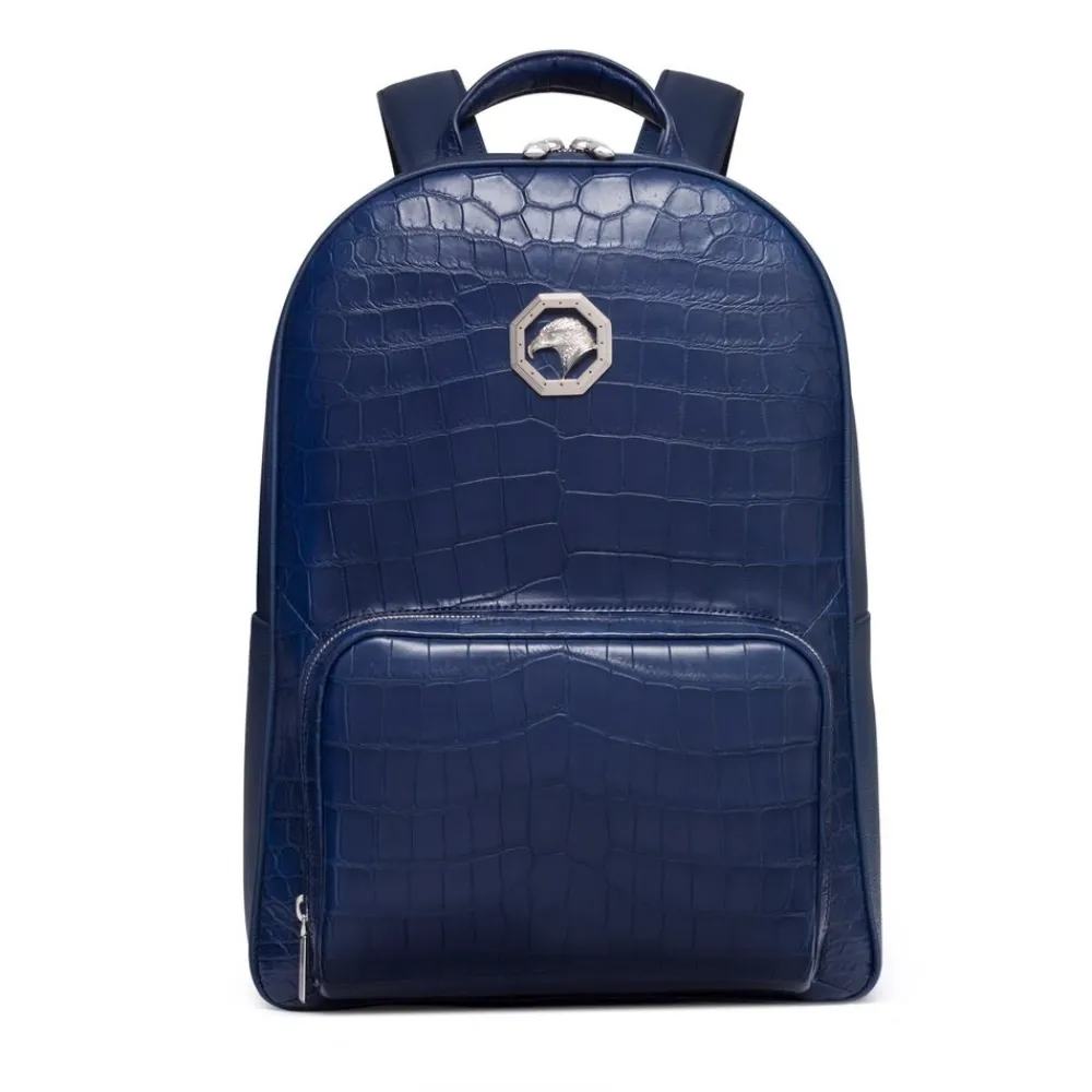 Shop Handmade Crocodile And Calfskin Leather Backpack Bags