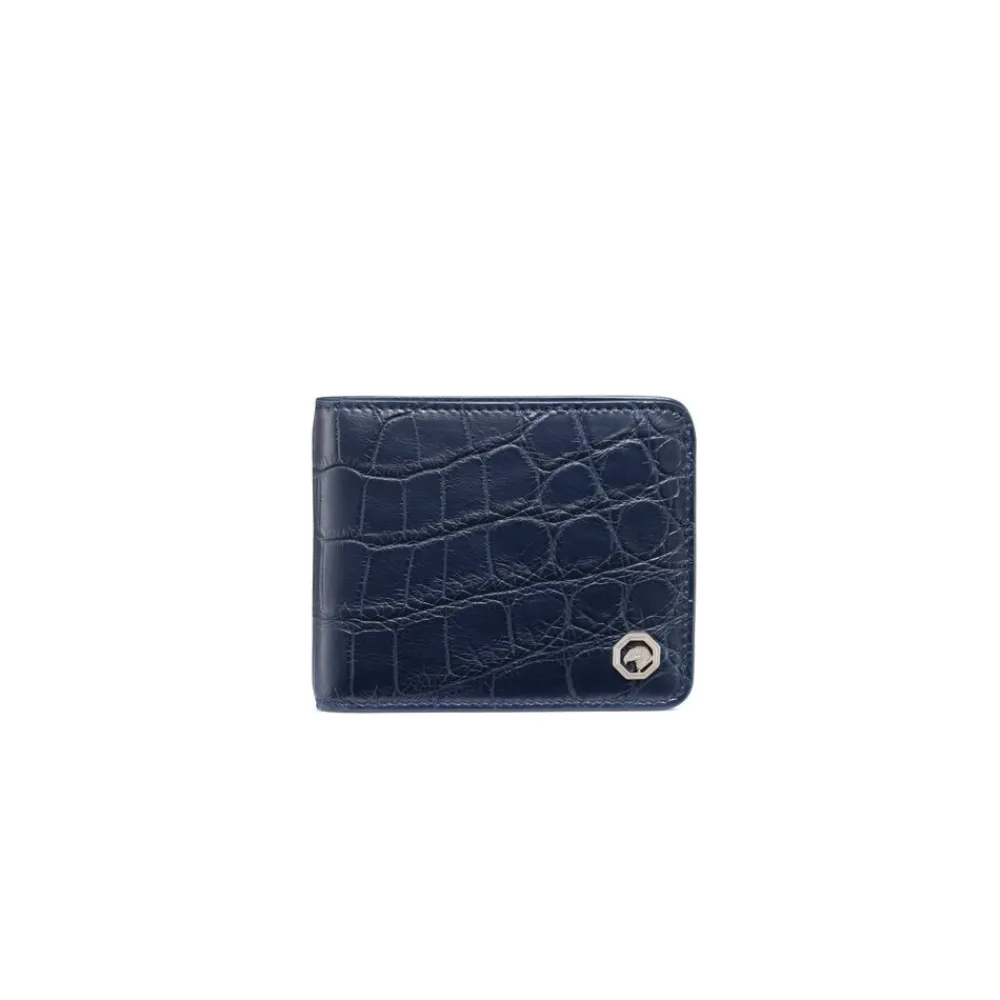 Store Handmade Crocodile And Calfskin Leather Wallet Small Leather Goods