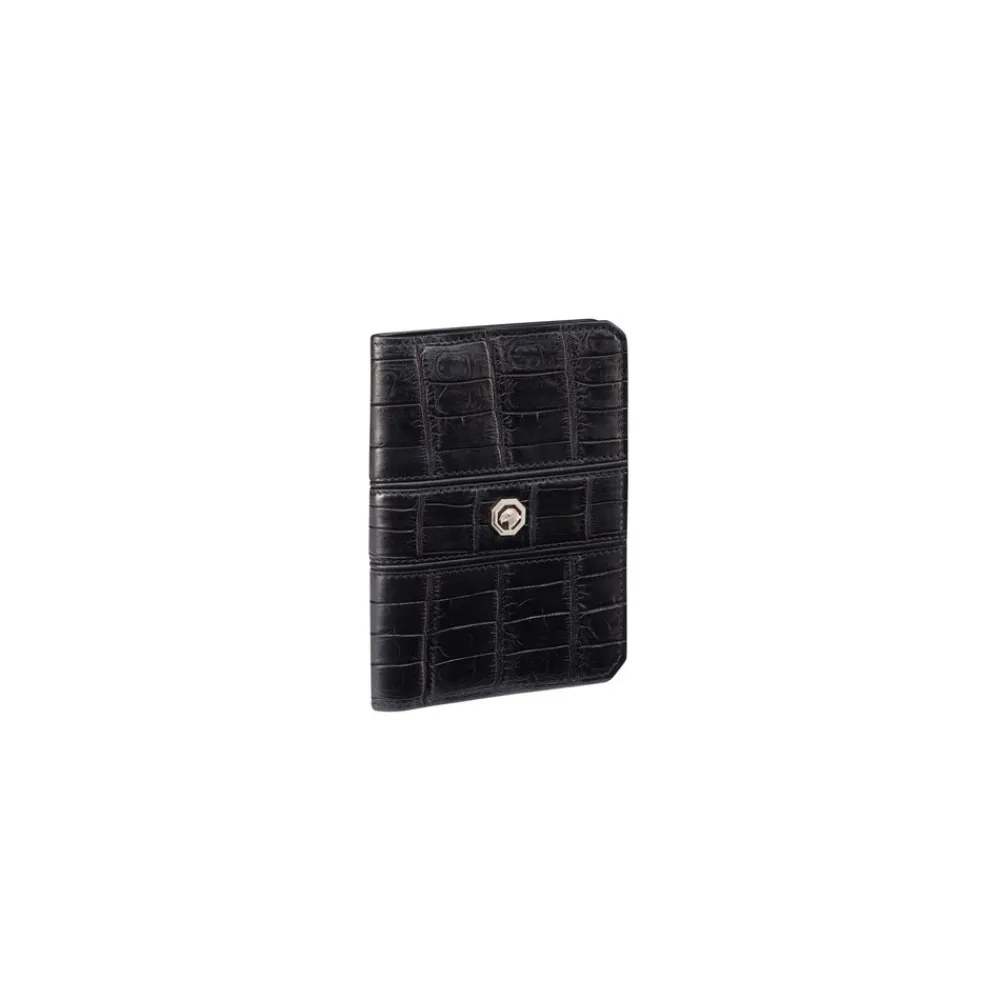 Discount Handmade Crocodile Bifold Wallet Small Leather Goods