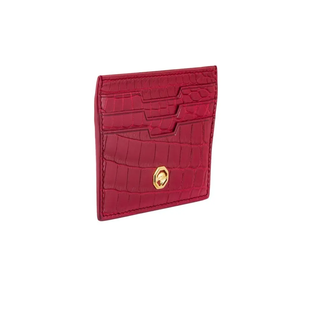Flash Sale Handmade Crocodile Card Holder Small Leather Goods