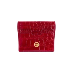 Flash Sale Handmade Crocodile Card Holder Small Leather Goods