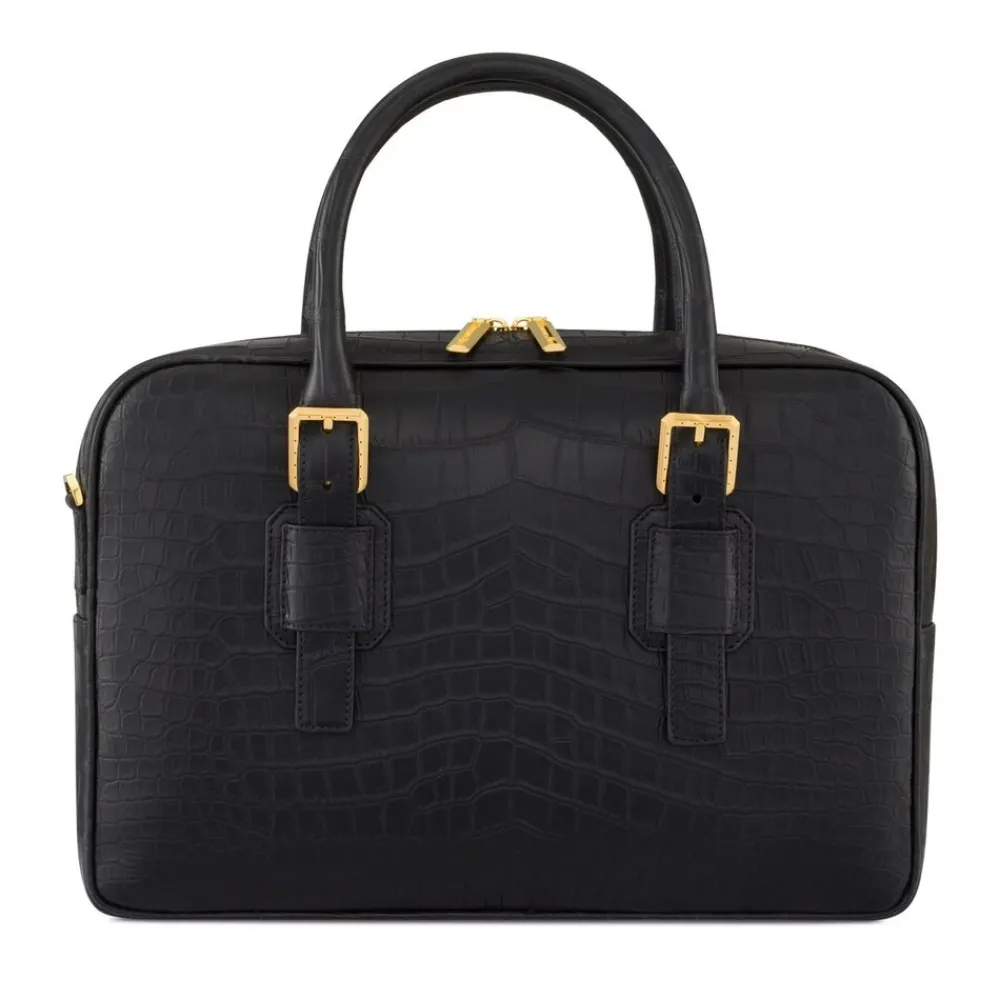 Cheap Handmade Crocodile Leather Business Bag Bags