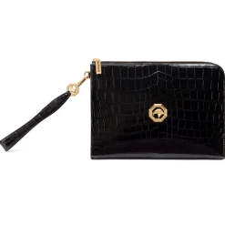 Clearance Handmade Crocodile Medium Portfolio Small Leather Goods