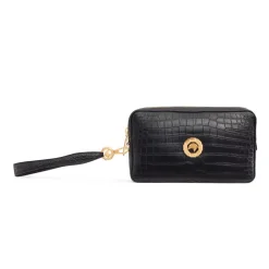 Cheap Handmade Crocodile Toiletry Bag Small Leather Goods