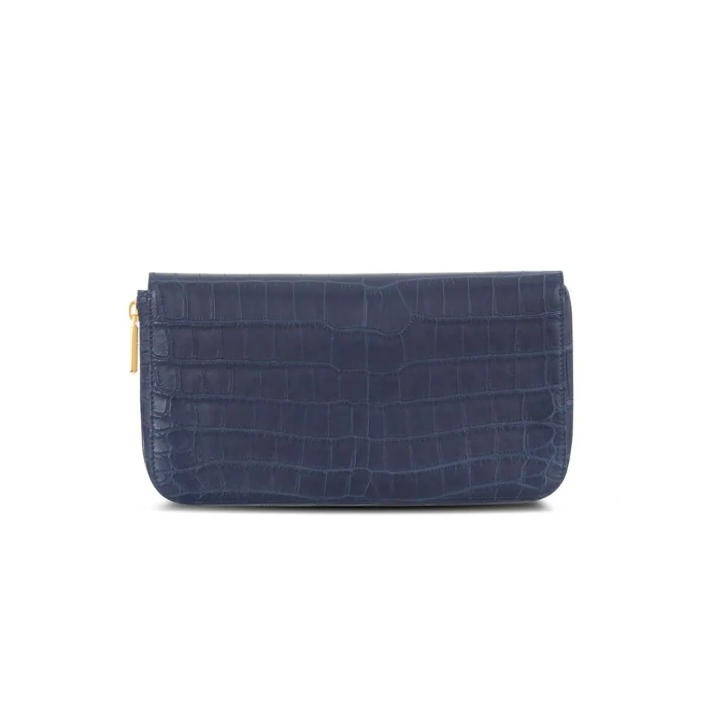 Store Handmade Crocodile Travel Wallet Small Leather Goods