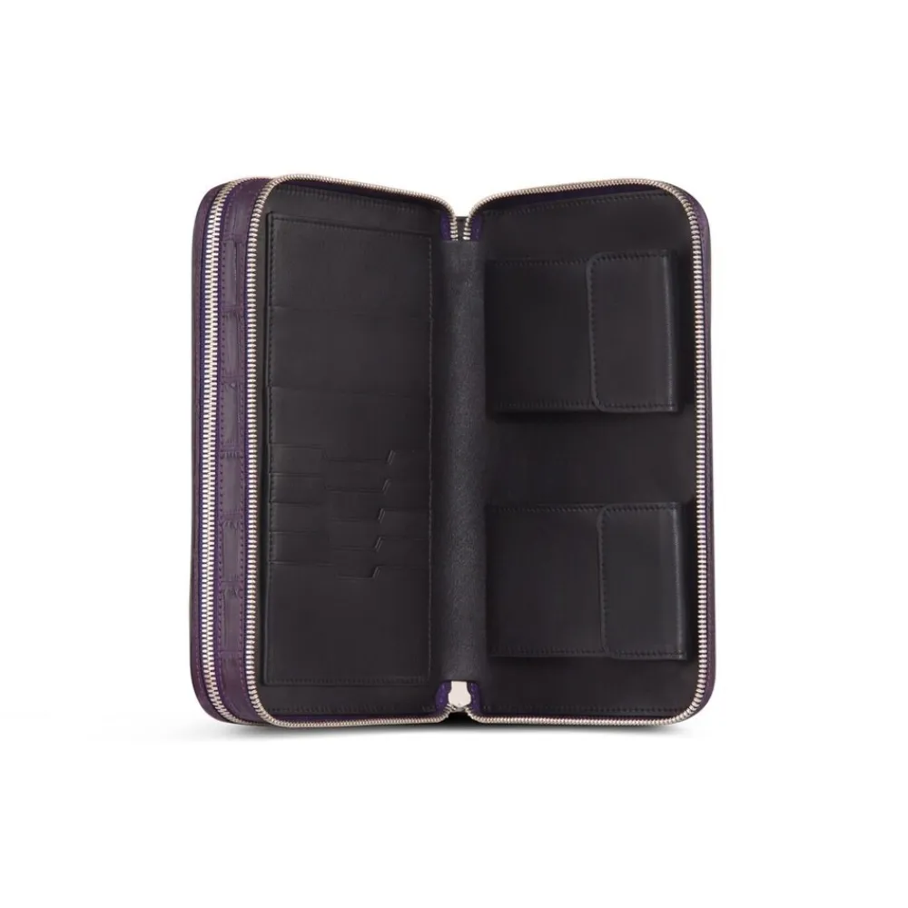 Cheap Handmade Crocodile Travel Wallet Small Leather Goods
