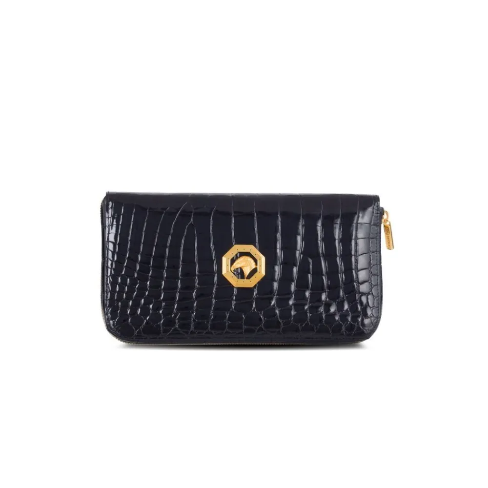 Cheap Handmade Crocodile Travel Wallet Small Leather Goods