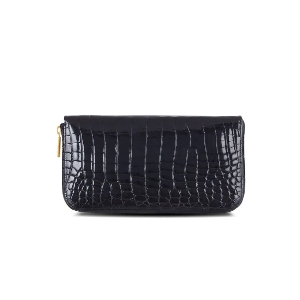 Cheap Handmade Crocodile Travel Wallet Small Leather Goods