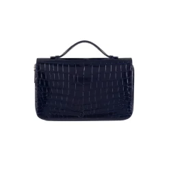 Discount Handmade Diamante Crocodile And Calfskin Leather Large Zip Around Wallet Small Leather Goods
