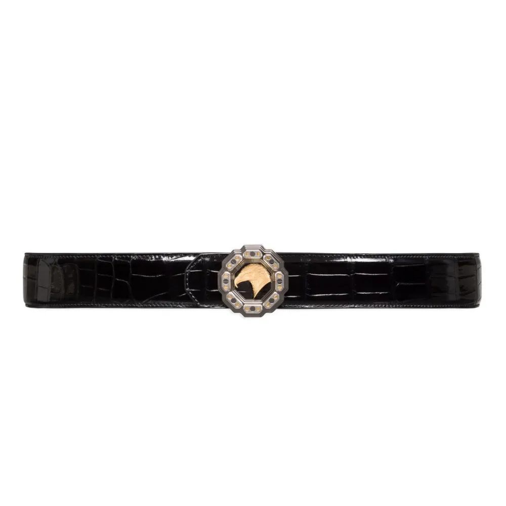 Clearance Handmade Diamante Crocodile Belt Belts