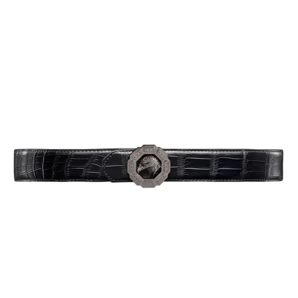 Hot Handmade Matted Crocodile Leather Belt Belts