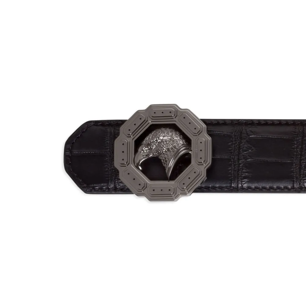 Hot Handmade Matted Crocodile Leather Belt Belts