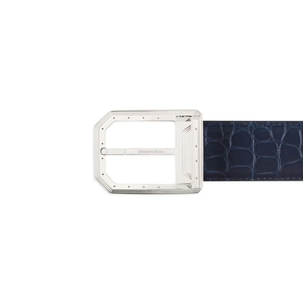 Clearance Handmade Matted Crocodile Leather Belt Belts