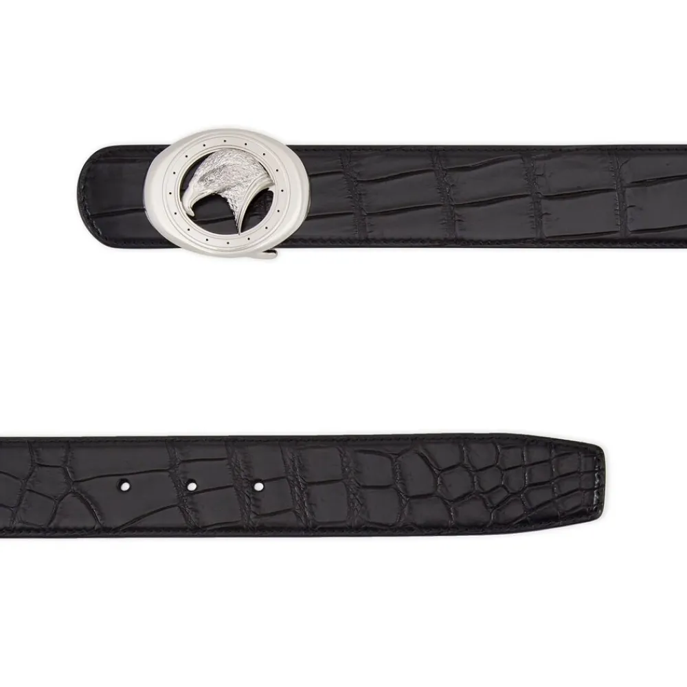 Hot Handmade Matted Crocodile Leather Belt Belts