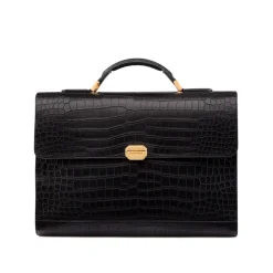 Sale Handmade Matted Crocodile Briefcase Bags