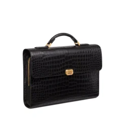 Sale Handmade Matted Crocodile Briefcase Bags