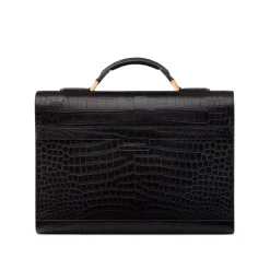 Sale Handmade Matted Crocodile Briefcase Bags