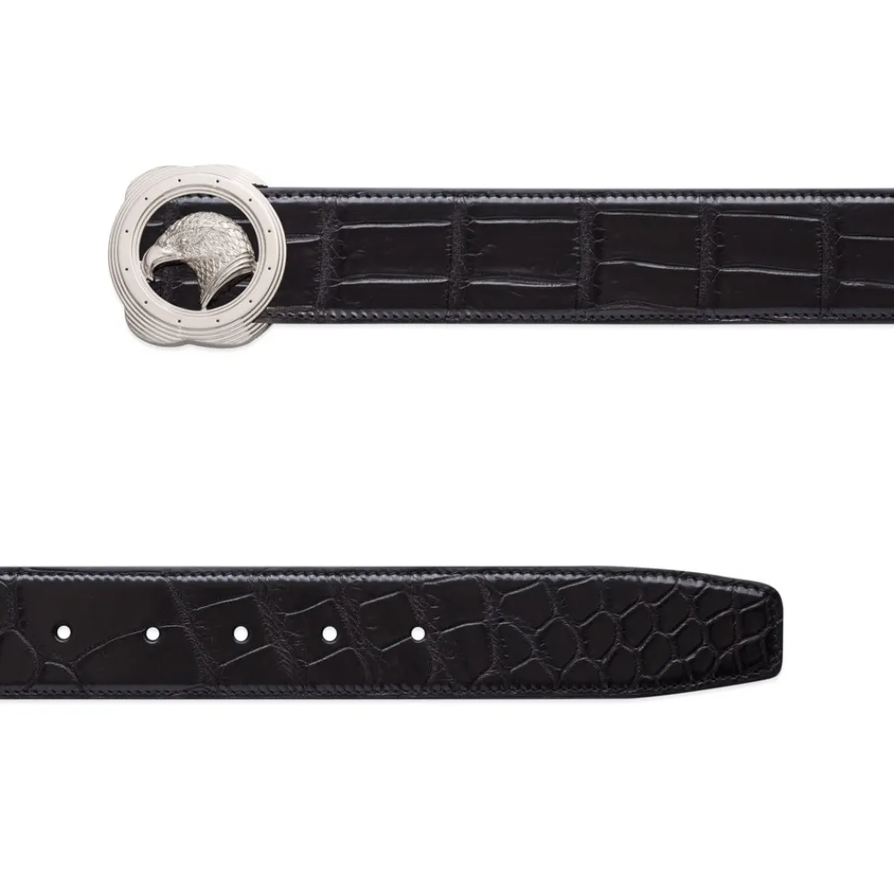 Best Handmade Matted Crocodile Leather Belt Belts