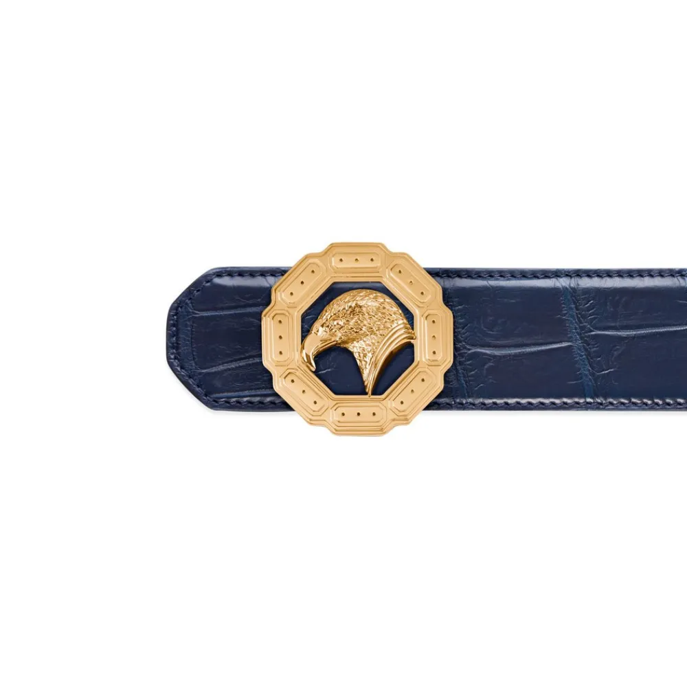 Cheap Handmade Matted Crocodile Leather Belt Belts