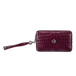Shop Handmade Matted Crocodile Leather Toiletry Bag Small Leather Goods