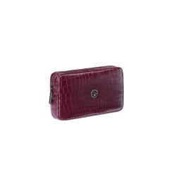 Shop Handmade Matted Crocodile Leather Toiletry Bag Small Leather Goods