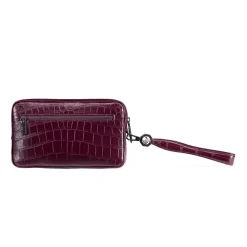 Shop Handmade Matted Crocodile Leather Toiletry Bag Small Leather Goods
