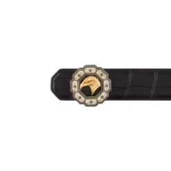 Outlet Handmade Matted Crocodile Belt Belts