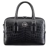 Discount Handmade Matted Crocodile Business Bag Bags