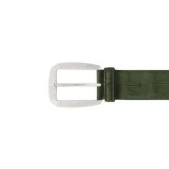 Discount Handmade Nubuck Crocodile Leather Belt Belts