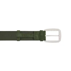Discount Handmade Nubuck Crocodile Leather Belt Belts