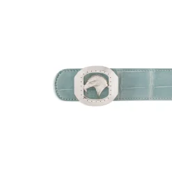 Shop Handmade Nubuck Crocodile Leather Belt Belts