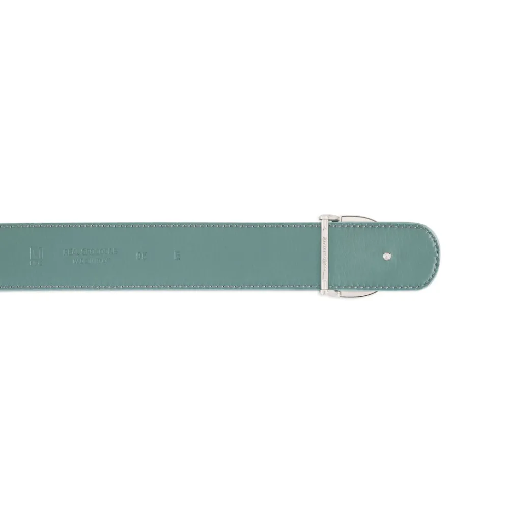 Shop Handmade Nubuck Crocodile Leather Belt Belts