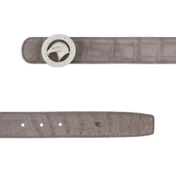 Store Handmade Nubuck Crocodile Leather Belt Belts