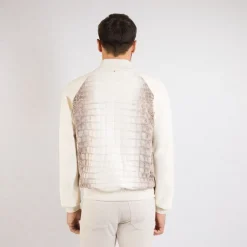 Best Himalaya Crocodile And Nappa Leather Blouson Mens Outerwear