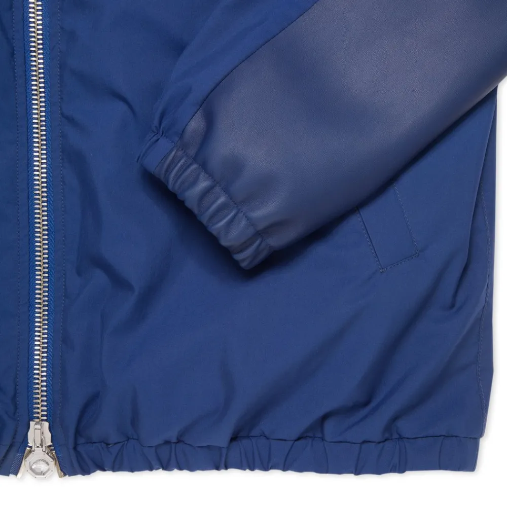 Best Sale Hooded Blouson With Lambskin Leather Inserts Mens Last Sizes