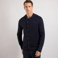 Sale Hooded Cashmere And Silk Cardigan Mens Knitwear