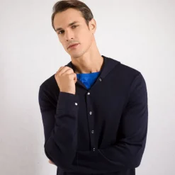 Sale Hooded Cashmere And Silk Cardigan Mens Knitwear