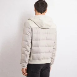 Fashion Hooded Down And Shearling Blouson Mens Outerwear