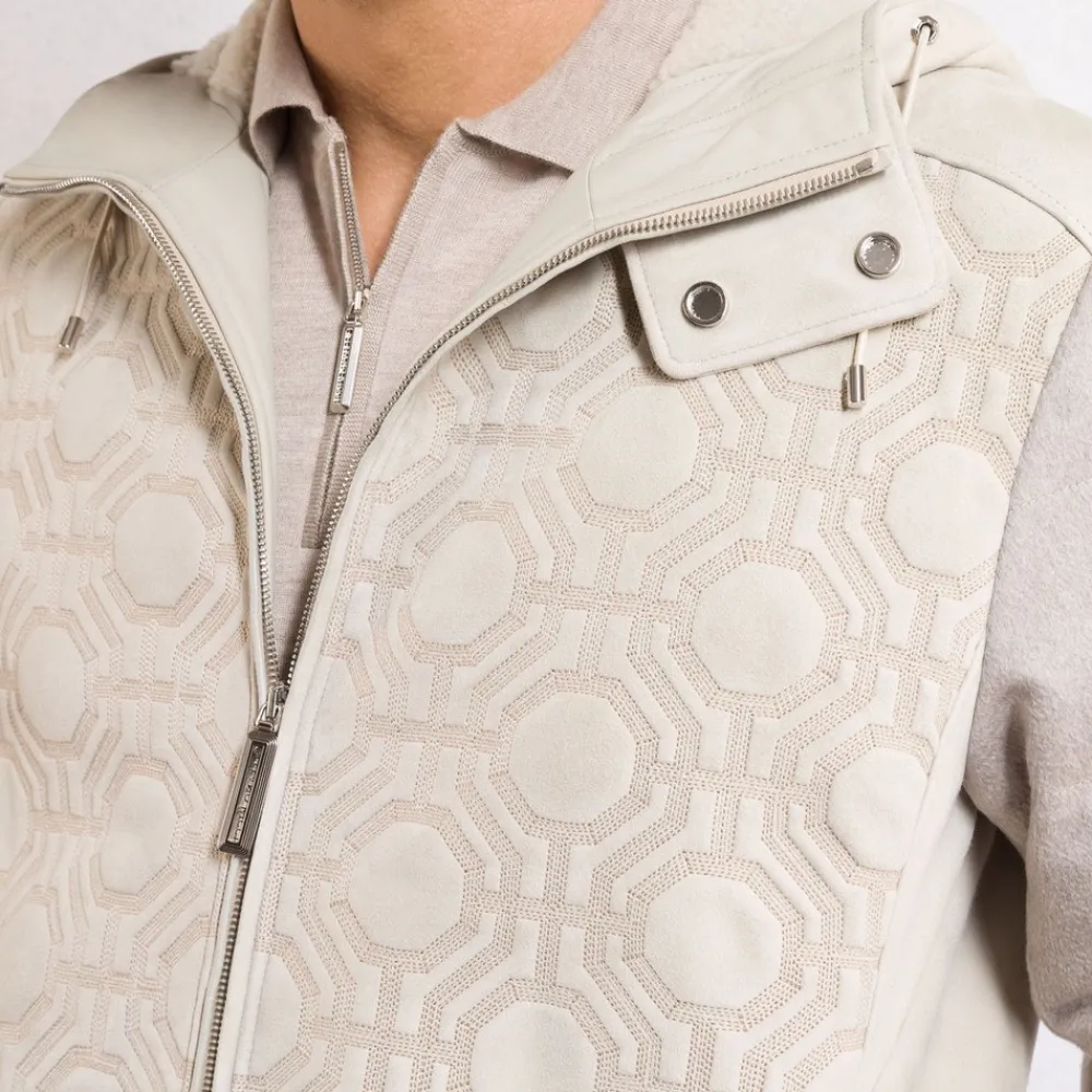 Fashion Hooded Down And Shearling Blouson Mens Outerwear