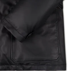 Cheap Hooded Down Jacket With Pekan Fur Mens Outerwear