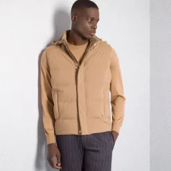 Outlet Hooded Gilet Mens Outerwear