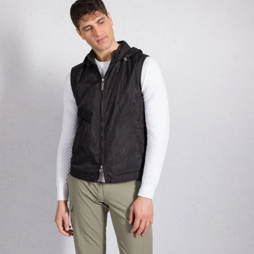 Cheap Hooded Gilet Mens Outerwear