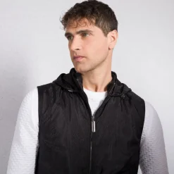 Cheap Hooded Gilet Mens Outerwear