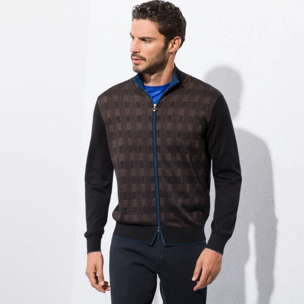 Store Knit Blouson Mens Knitwear