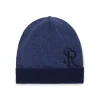 Online Knit Cap With Crocodile Leather Inserts Hats
