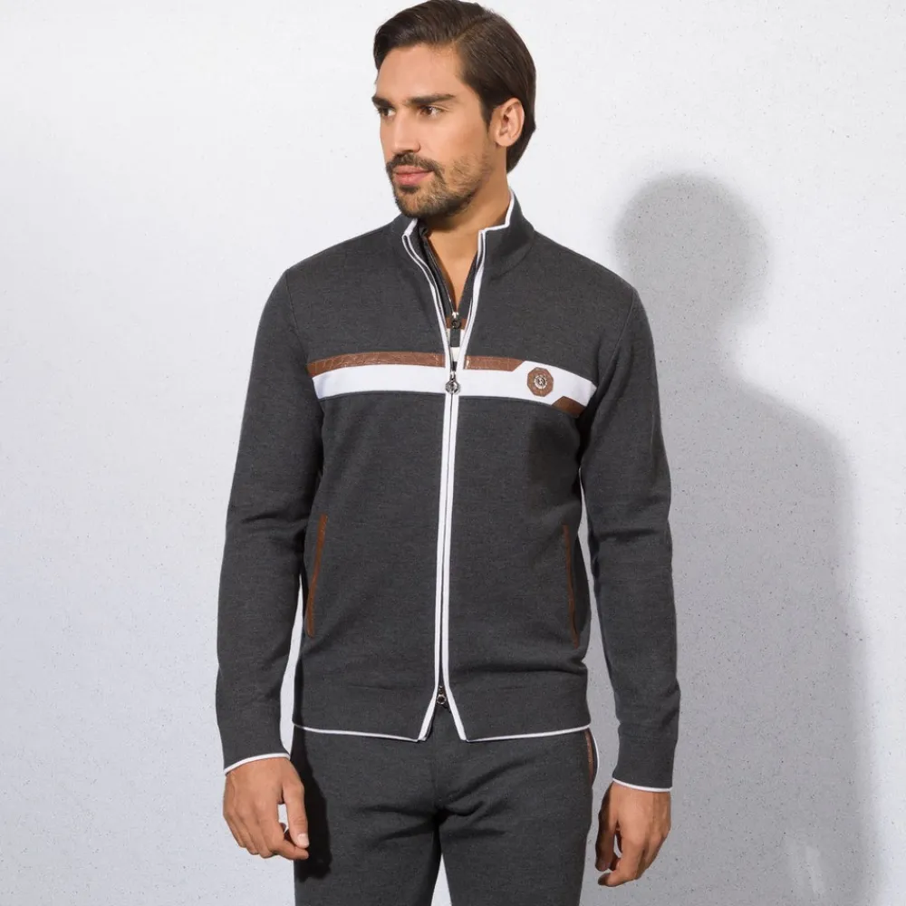 Sale Knit Jogging Blouson Mens Jogging Suits