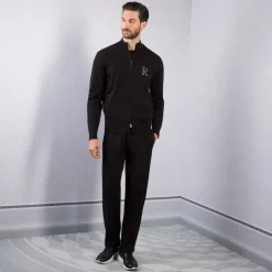 New Knit Jogging Blouson Mens Jogging Suits