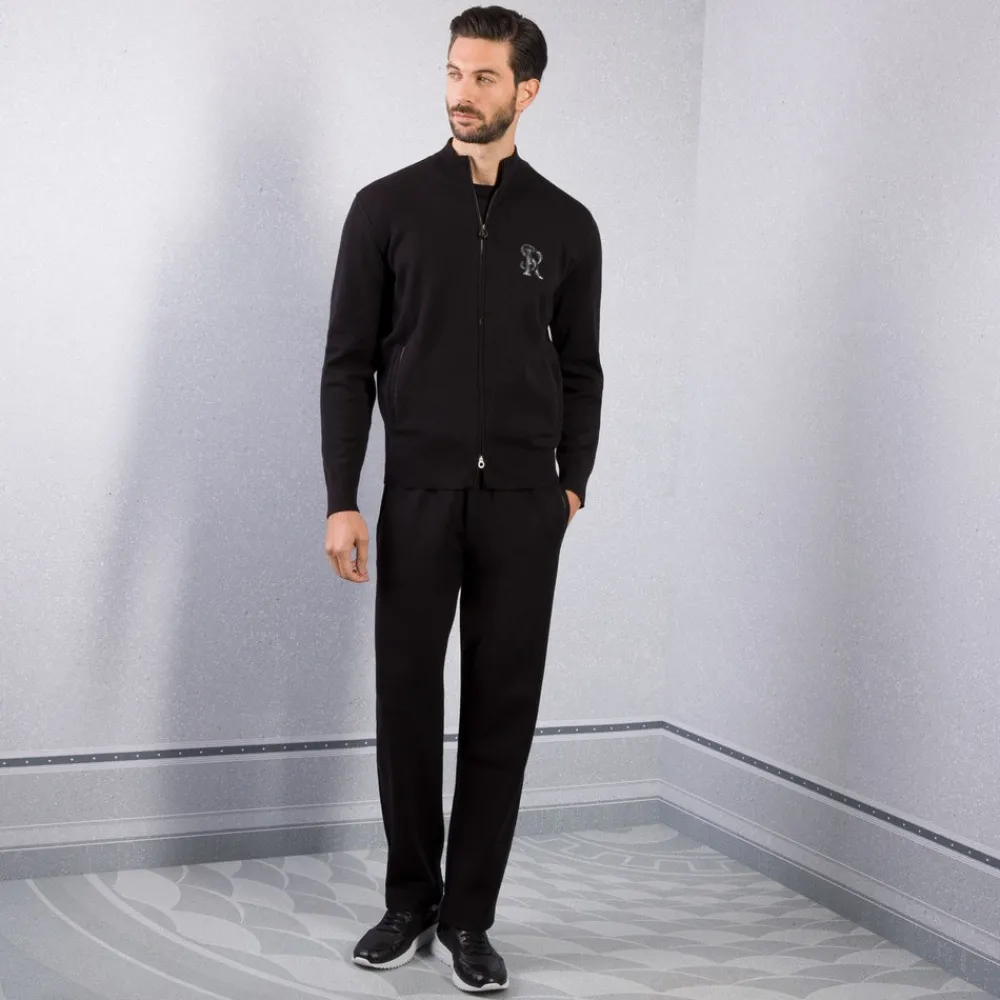 New Knit Jogging Blouson Mens Jogging Suits